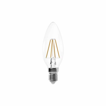 Bec cu filament decorativ lumânare E14 4W LED