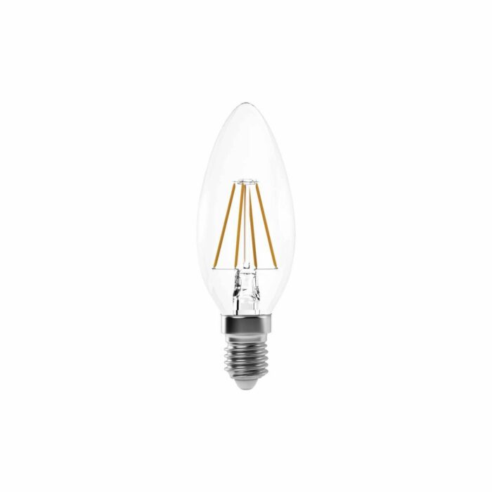 Bec cu filament decorativ lumânare E14 4W LED