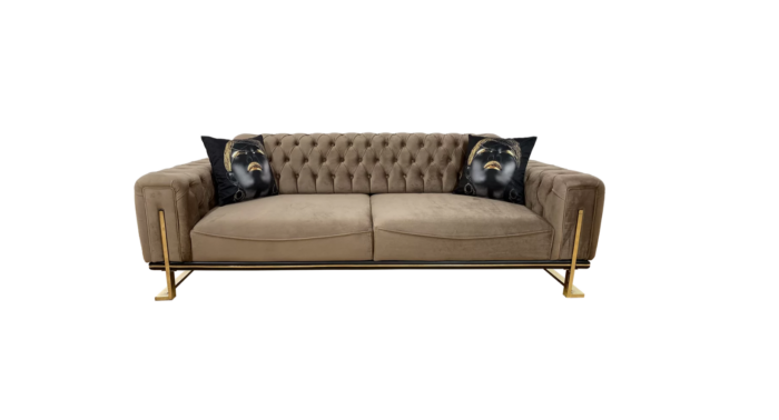 Canapea Gold Chesterfield