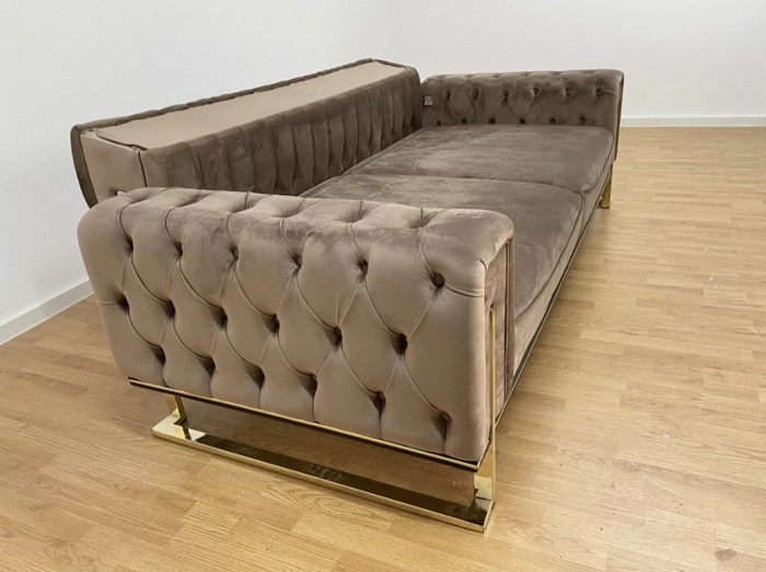 Canapea Gold Chesterfield