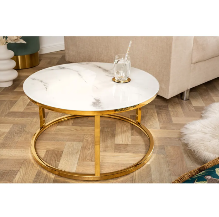 Set măsuţe de cafea Gold Marble