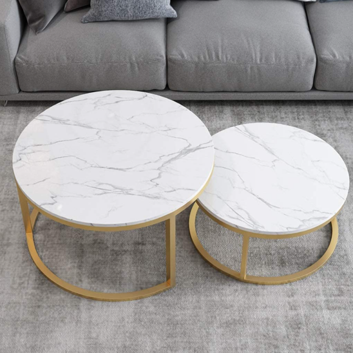 Set măsuţe de cafea Gold Marble